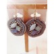 Boucles d'oreilles fantaisie bleues